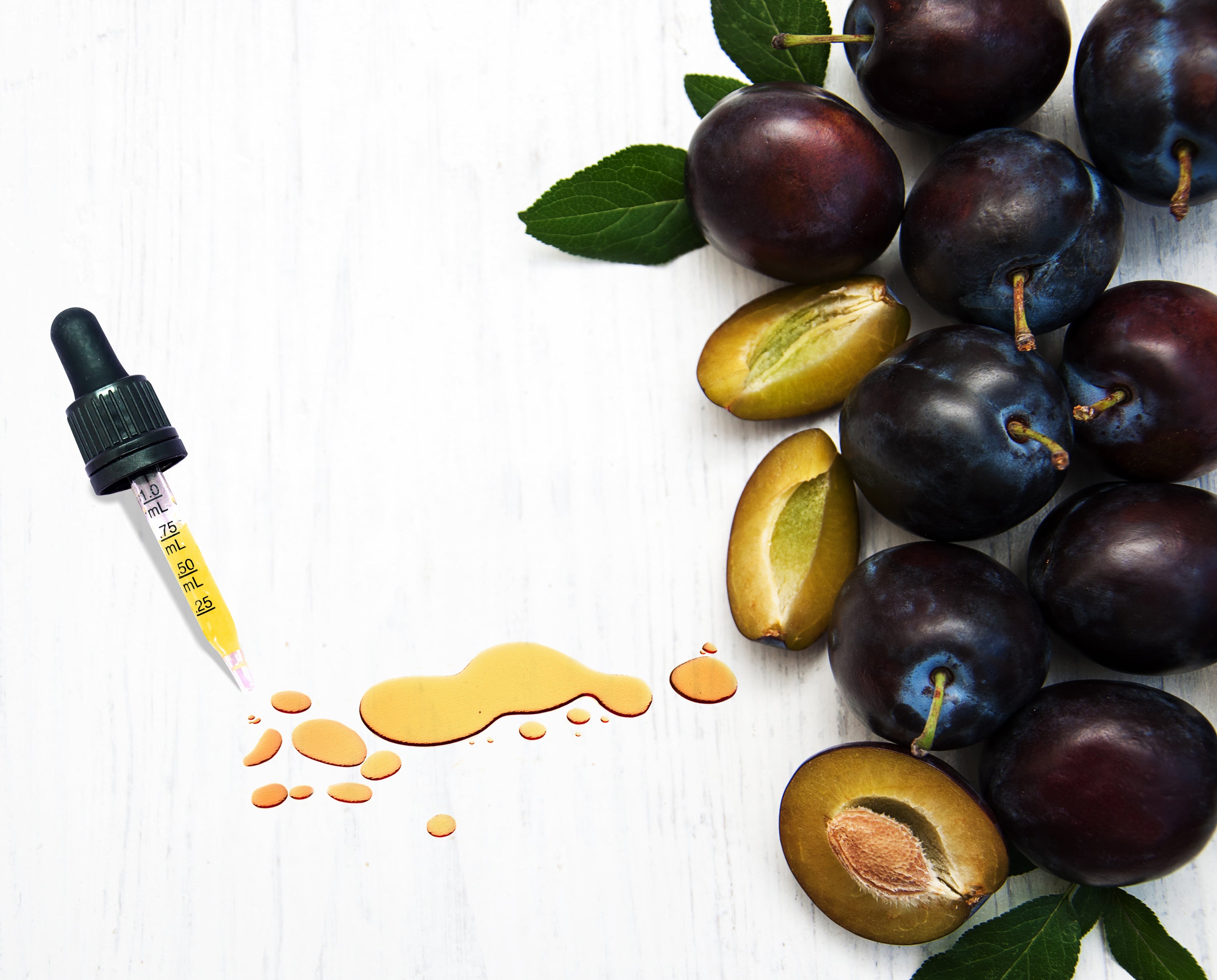 The power of plum oil on the skin