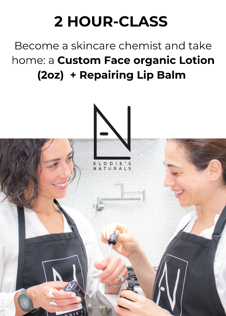 1 date: Custom Face Organic Lotion + Reparative Lip Balm