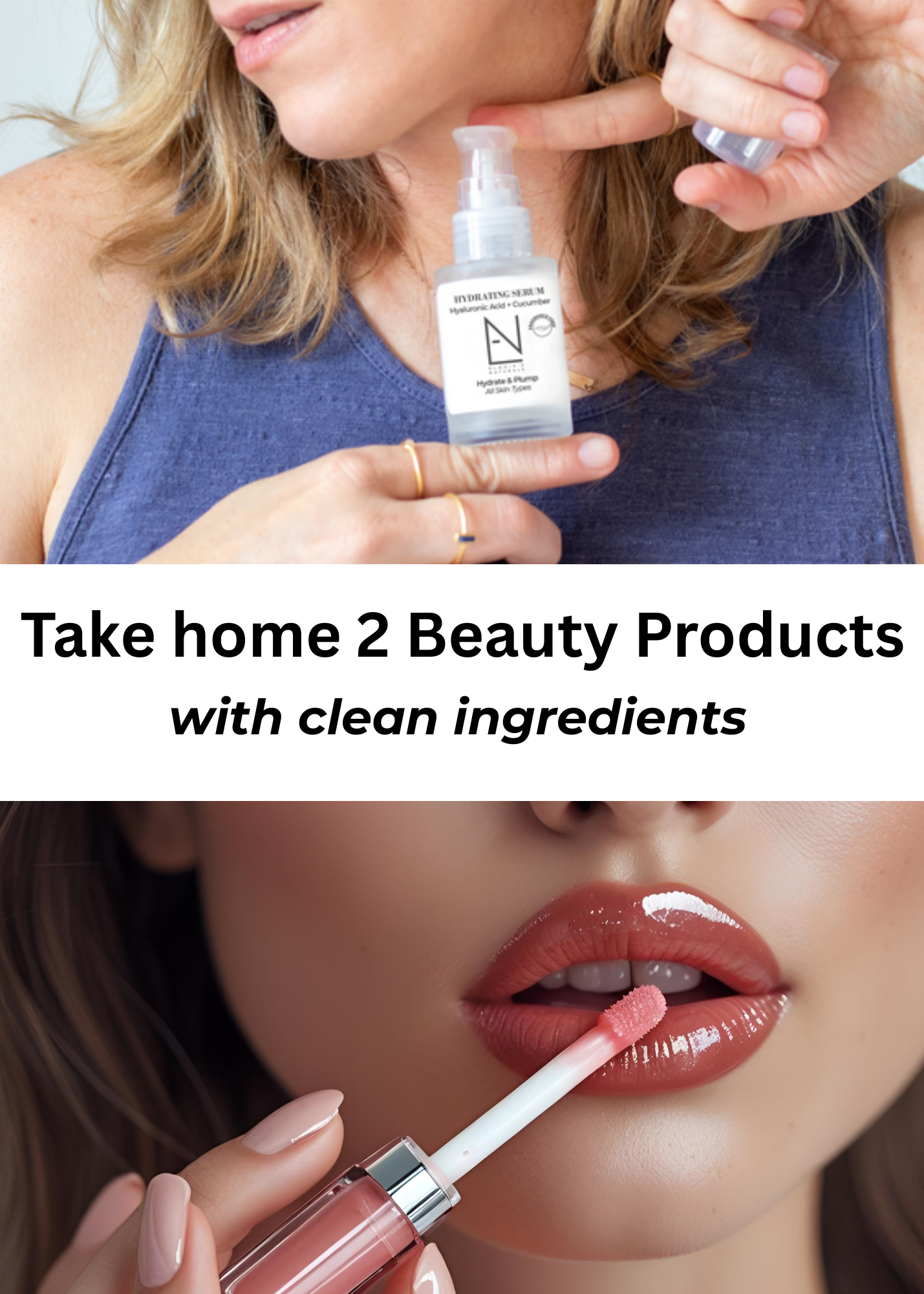 Create a Hydrating Hyaluronic Acid Serum + Summer Lip Gloss
