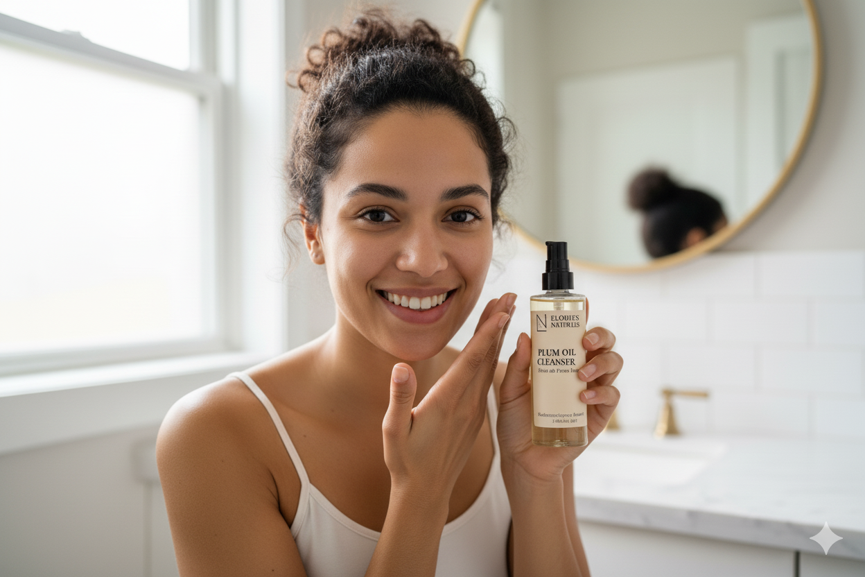 Plum Oil Cleanser, Oil-to-Milk face wash