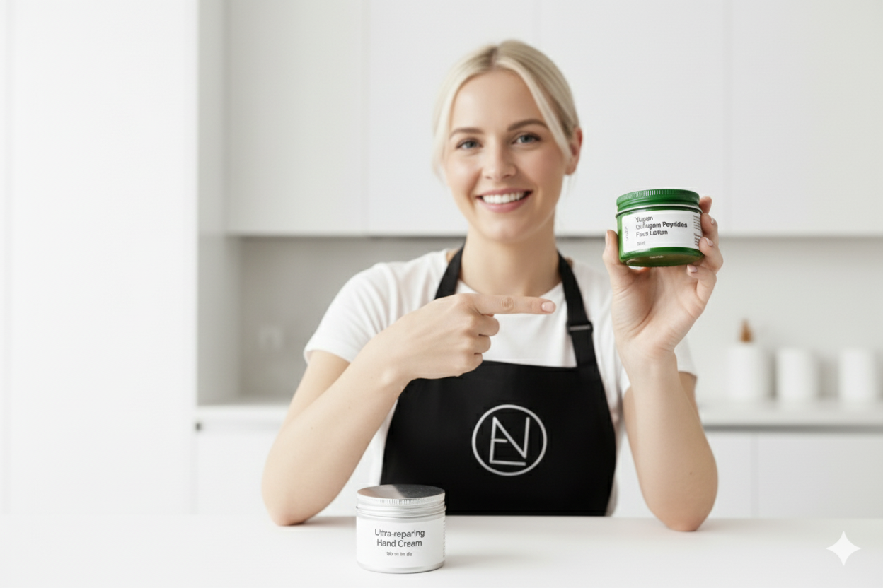 Create your Custom Vegan Peptide Face Lotion + Ultra-Repairing Hand Cream