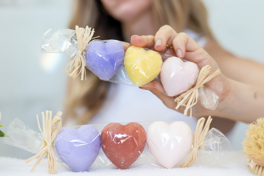 Mini French Soap Gift Sets - Heart & Square Shapes